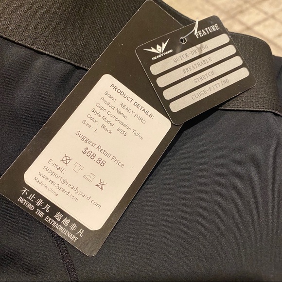 Ready Pard workout leggings running compression tights tummy control shapewear - Picture 8 of 12